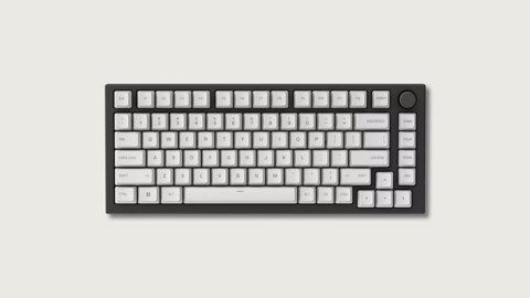 Glorious GPBT Dye Sublimated Keycaps (Black Ash) - Thick PBT 114 Keycap Set for Full Size, TKL, Compact, 75% Mechanical Keyboards