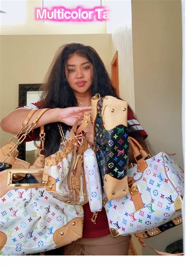 Y’all I think I have a problem 😅 here’s my vintage Louis Vuitton Multicolor Collection. I don’t care what anyone says, I love this collection! #louisvuitton #murakami #pursetok