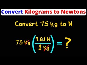 Convert Kg to Newtons | Dimensional Analysis | Eat Pi