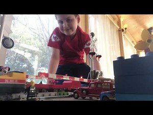 Oliver J39A passes through the road (Railroad Crossing gate toy) / Thomas minis Railroad Crossing