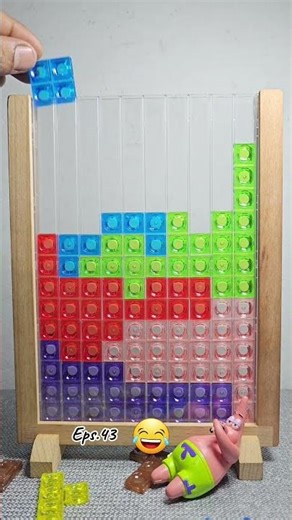 ASMR Playing Tetris Block Puzzle, Full Color #tetris #puzzle #puzzlegame #satisfying #asmr #shorts