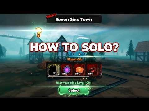 How to Solo New Seven Sins Town in Anime Guardians Roblox