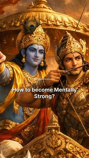 Bhagavad Gita : How to become Mentally Strong? You’re not weak. You just obey your mind too much. The problem is not fear. It’s the habit of listening to it without question. Every time you delay, avoid, or escape… your mind learns that it is in charge. Mental strength begins the moment you stop agreeing with every thought. Most people try to control their mind. Few learn to stop obeying it. That’s the shift.
