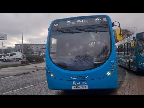 Arriva Stockton Wright Streetlite DF 1557 NK14GGP on the 9 to Middlesbrough bus station