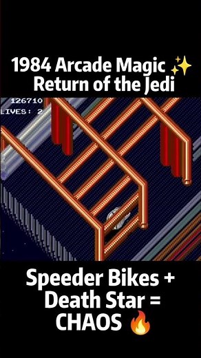 Return of the Jedi Arcade 😱 This Was INSANE in 1984 #retrogaming #arcade #atari #gaming