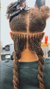 Micro Braid Loc Extensions 😍 #microlocs #braidlocs #microlocinstall