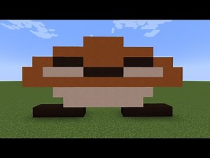 Minecraft SMB Stomped Goomba Sprite Pixel Art Tutorial!