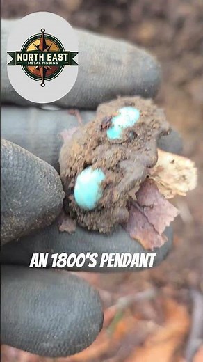 Found this ancient turquoise bracelet #metaldetecting #silvercoin #shorts