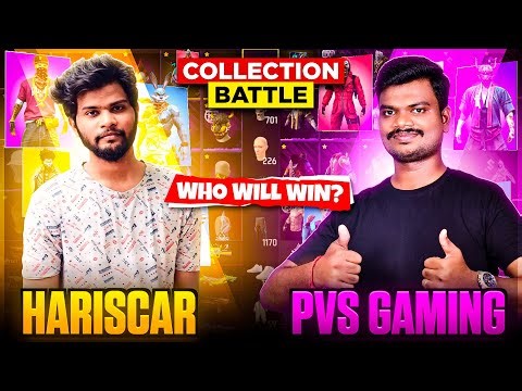 😭பாவம் PVS 💎 !! HARISCAR vs PVS GAMING Tamilnadu Richest Rare Collection Battle Video Tricks Tamil