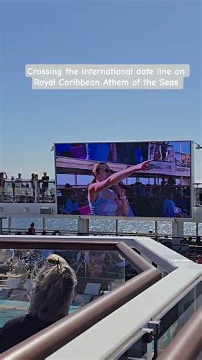 Crossing the international date line! #cruiseship #cruiselife #travelblog ##cruiseshorts #familyfun