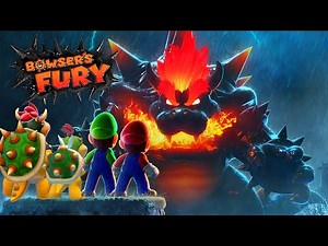 Bowser's Fury: Mario vs Luigi vs Bowser vs Bowser Jr. - Full Game Walkthrough (Splitscreen Race)