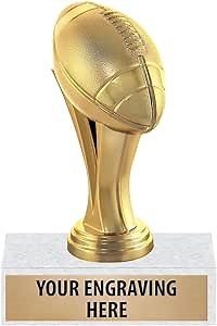 6" Gold Football Trophies - Football Sports Iconz Award Trophy