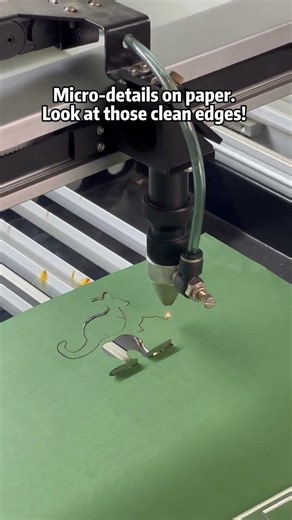 Satisfying Craft: The ultimate paper-cutting ASMR. So fast, so clean. Co2 Laser Cutting