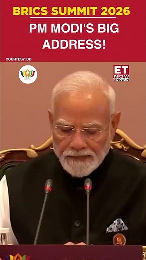 BRICS Summit 2026 LIVE: PM MODI’S BIG MESSAGE! Powerful Speech at BRICS Summit | #etnow #shorts