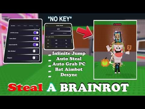 Steal Brainrot | OP Script Illusion x kawatan free Dual | Keyless