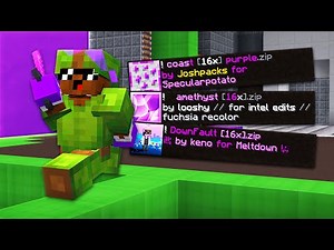 Top 3 Purple Texture Packs für Bedwars! (1.8.9 FPS BOOST)