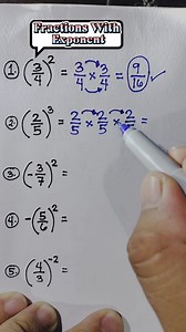 BASIC MATH REVIEW: Fractions with Positive and Negative Exponent #mathematicstutorial #sharingiscaring #mathtricks #simplemath | Mathematics Tutorial