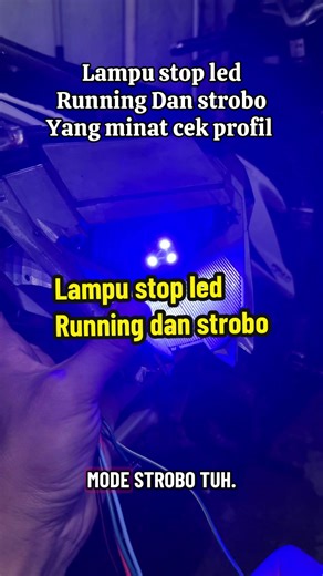 LED Stop Lamp with Two Modes: Running and Strobe