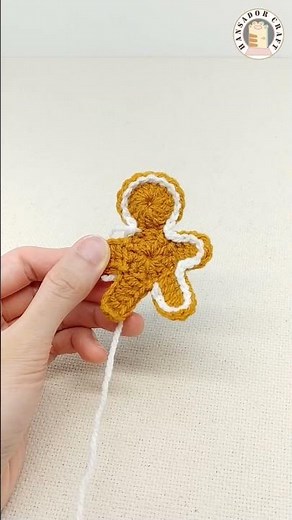 Amigurumi Gingerbread Man | Full video tutorial is on my channel | Crochet Gingerbread Man