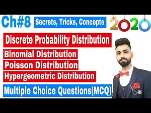 Discrete Probability Distribution Multiple Choice Question(MCQ) in 2020 | Binomial | Poisson