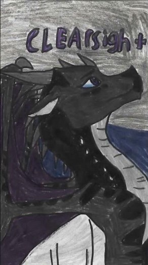 Darkstalker, Clearsight, and Fathom from Wings of Fire #darkstalker #wingsoffire #youngartist