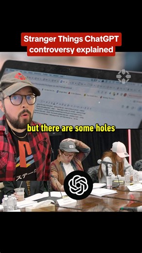 Stranger Things fans suspected ChatGPT was used to write the show based a quick shot from the behind-the-scenes documentary, but what is that icon, really? #strangerthings #netflix #ai #chatgpt | IGN