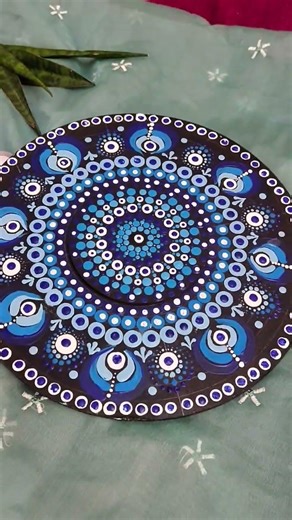 mandala art 🎨 open eyes meditation 😊 #art #mandala #drawing #evileye #diy #meditativemandalaart