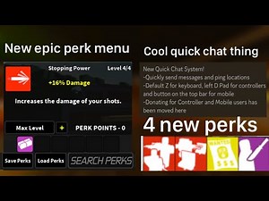 Patch notes for The Final Stand 2 7.6.0 QoL update (New perk menu, quick chat & 4 new perks)