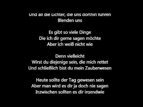 Oasis - Wonderwall [Deutsche Übersetzung / German Lyrics]