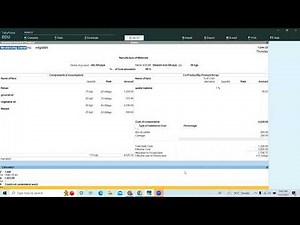 Manufacturing Journal Voucher Entry | Product Manufacturing Complete Process in Tally Prime