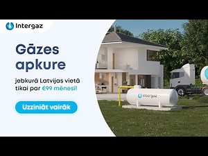 Gāzes apkure jebkurā Latvijas vietā tikai par €99 mēnesī!