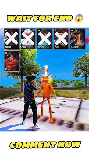 wait for end 😱 CHARACTER & GUN ABILITY TEST 🤯 IN FREE FIRE MAX 🔥 | #freefire #viral