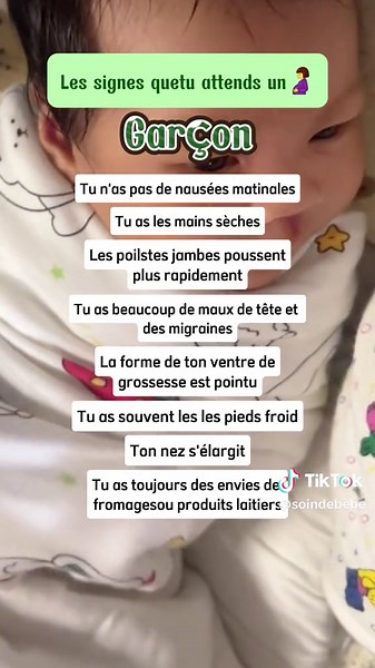 Signes de grossesse pour un garçon à détecter