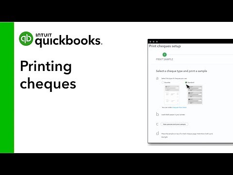How to record a handwritten cheque and print cheques in QuickBooks Online