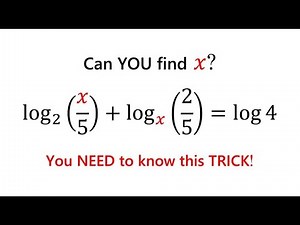 This Log Equation Stumped 98% of Students! Can You Solve It?