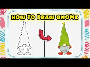 How to Draw a Christmas Gnome – Easy Holiday Tutorial