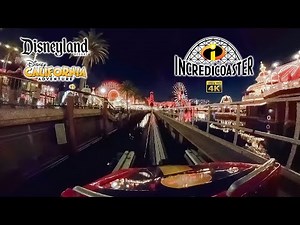 Incredicoaster On Ride Front Seat 4K POV Disney California Adventure Disneyland 2025 01 11