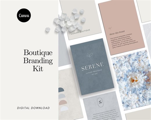Business Branding Kit: Luxury Brand Logo, Business Card, Color Palette, Email Signature Template, Brand Identity Kit, Brand Board - Etsy
