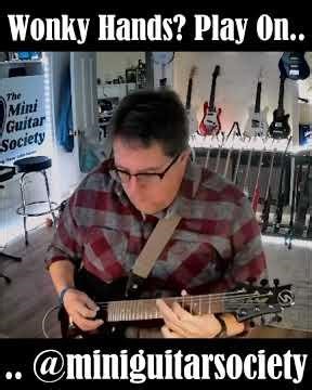 Wonky Hands Play On (Samick Greg Bennet Avion MAV-1 - Mini) #miniguitarsociety