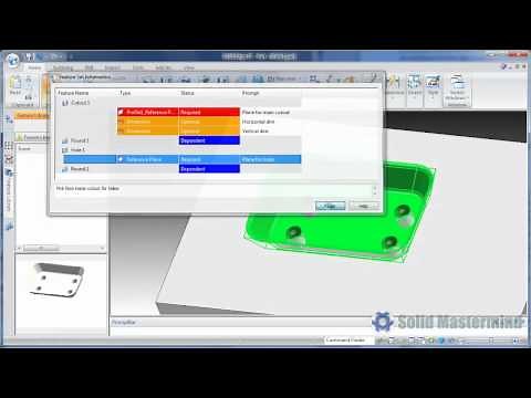 Solid Edge Part Top Tips : How To Use The Feature Library With Ordered Parts