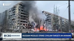 Russia inflicted deadly new attacks on Ukraine. This comes as Britain became the first Western country to offer Ukraine the battle tanks it has long been seeking. https://cbsn.ws/3CNZqPh | CBS Evening News