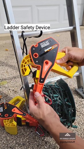 Stay safe out there #lockjawladdergrip #ladder | Ladder Shelf