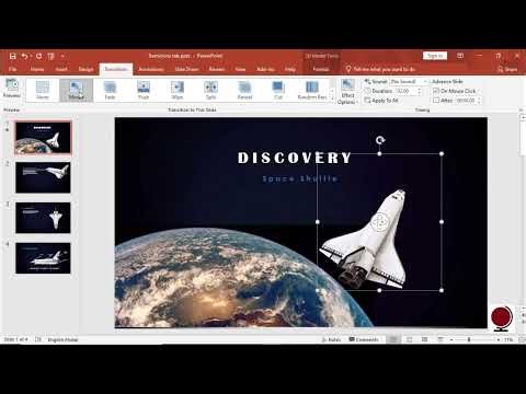 📌 MS PowerPoint – Transitions Tab –Transitions Effects| English