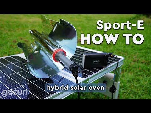 How To Cook with the Sport-E | Hybrid Solar Oven | GoSun