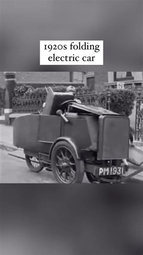 The History Source on Instagram: "A look back at the fun and unique automobile concepts in the 1920s. Not much is known about this particular profile except that it was designed to be “foldable” and compact, allowing for ease of storage and apparently it was an early electric vehicle. #history #1920s #car #classiccars #roaring20s #tech #didyouknow #automotive #flapper #retro #oldschool #throwback #vintage #historylovers #historical"