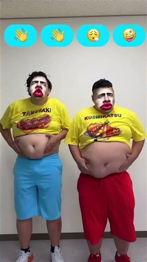 120kg双子の激痩せピエロダンス 【BIGコラボ】 #dance#shorts#シャルロット#ンダホ #funny #comedy 😂😂