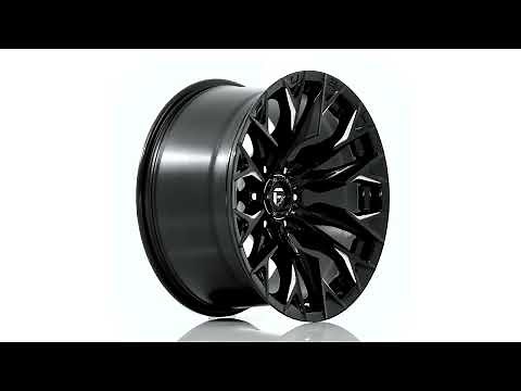 FUEL OFF-ROAD FLAME - 20x10 - GLOSS BLACK MILLED