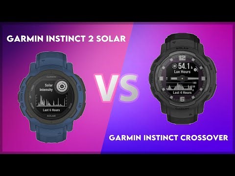 Garmin Instinct 2 Solar vs Garmin Instinct Crossover Comparison