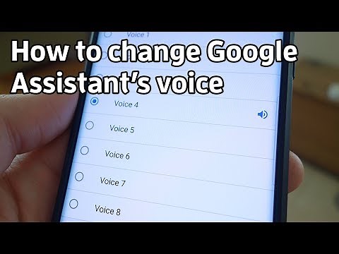 How to change Google Assistant's voice