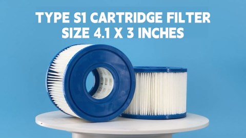 Type S1 Spa Filters Replacement Cartridge Compatible with Various Intex 29001E - 28429E, 28403E, 28407E, 28443E, 28453E, 28421E, 28423E, 28413E, and 28453E, 11692 Swimming Pool Pump. (White-12)